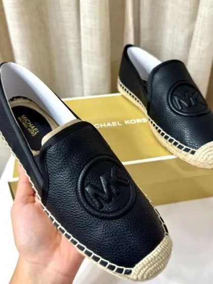 Espadrille negra Michael Kors con suela de yute